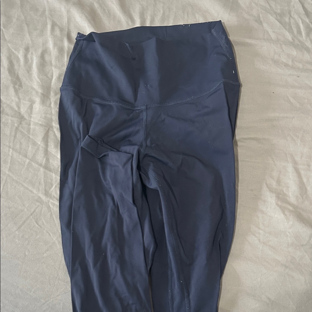 Navy Blue High-Waisted Leggings